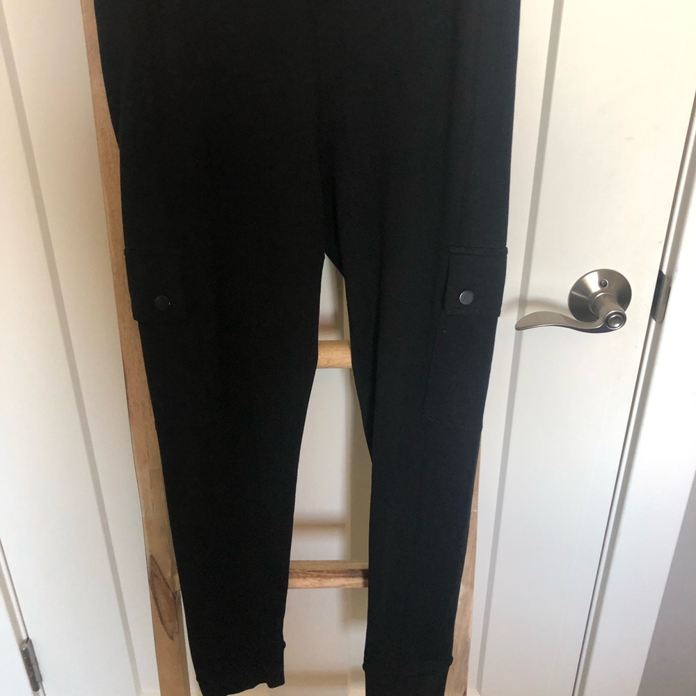 Savvi Black Crossover Cargo Joggers - Picture 7 of 11